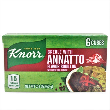 KNORR CUBITO CRIOLLO CON ACHIOTE 6 ct