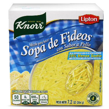 LIPTON SOPA DE POLLO MENOS SODIO 4 Sb