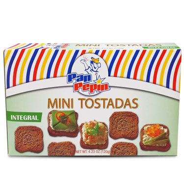 PAN PEPIN MINI TOSTADAS INTEGRAL 4.23 OZ