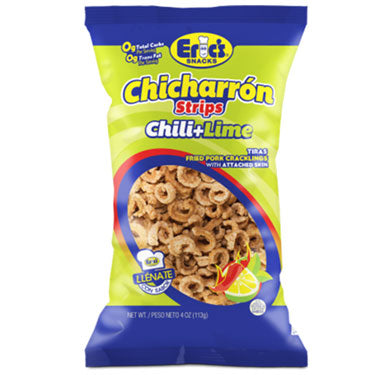 ERICS CHICHARRON STRIPS CHILI LIME 4oz